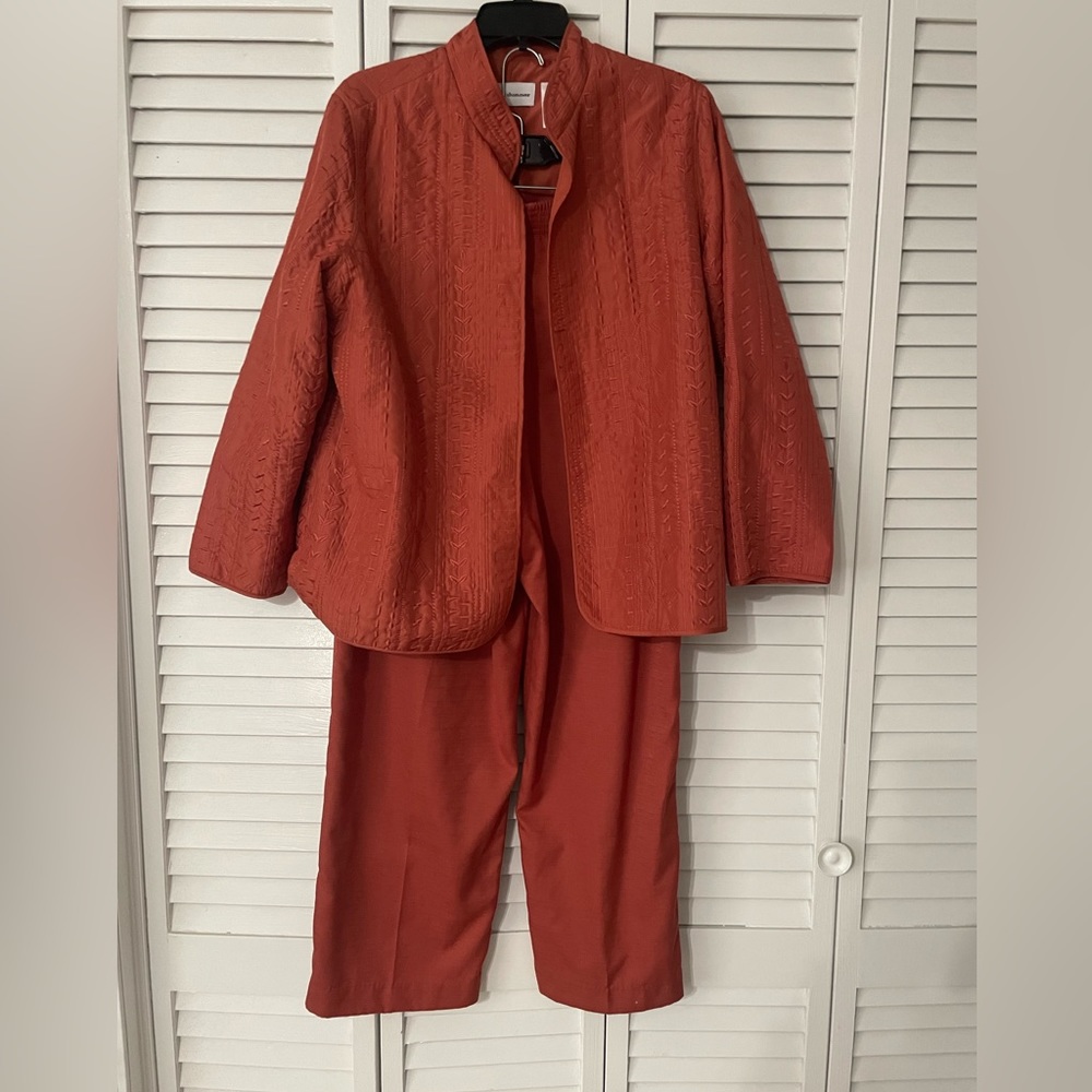 Vintage Alfred Dunner Burned Orange 2 piece set